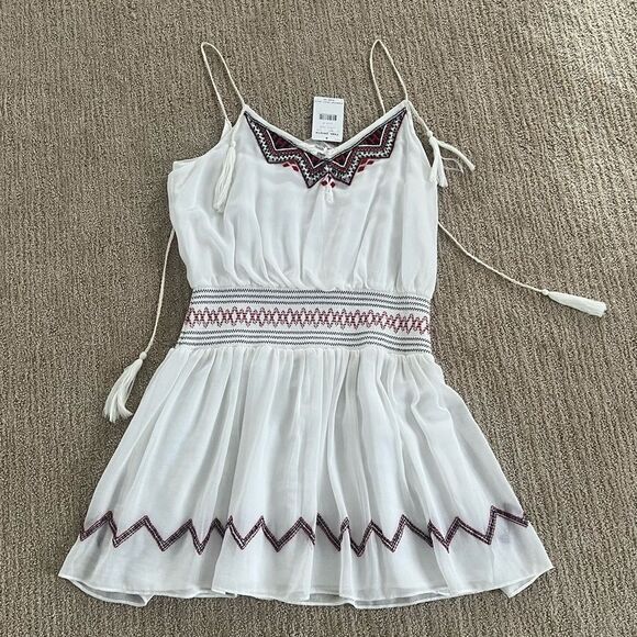 Free People White Fit and Flare Summery Sun Dress - Picture 1 of 7
